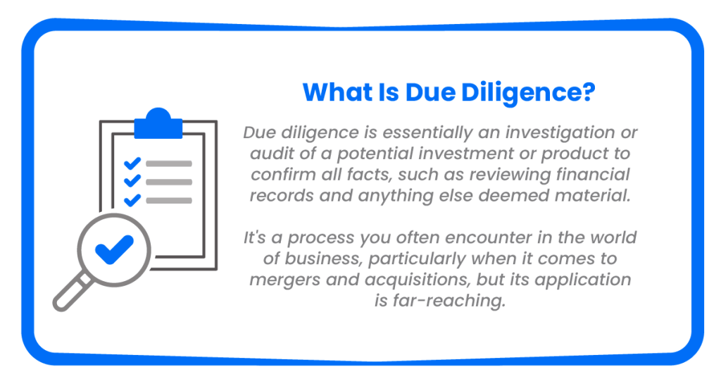 due diligence audit process for business